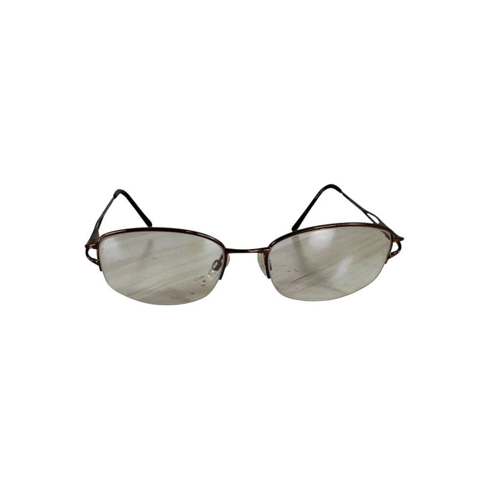 Genesis Altair Cinnamon Glasses Frames Half Rim Brown Bronze G5000 -Needs Lenses